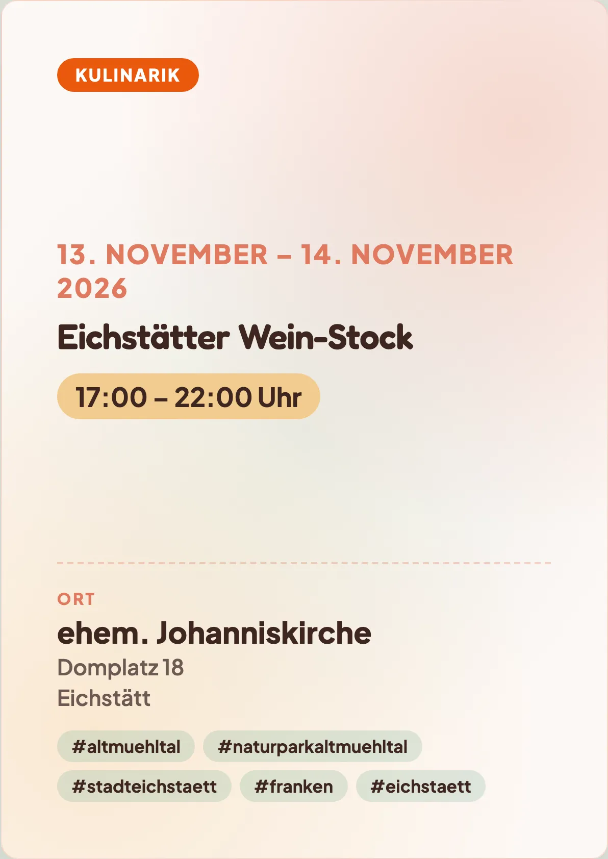 Veranstaltungsflyer