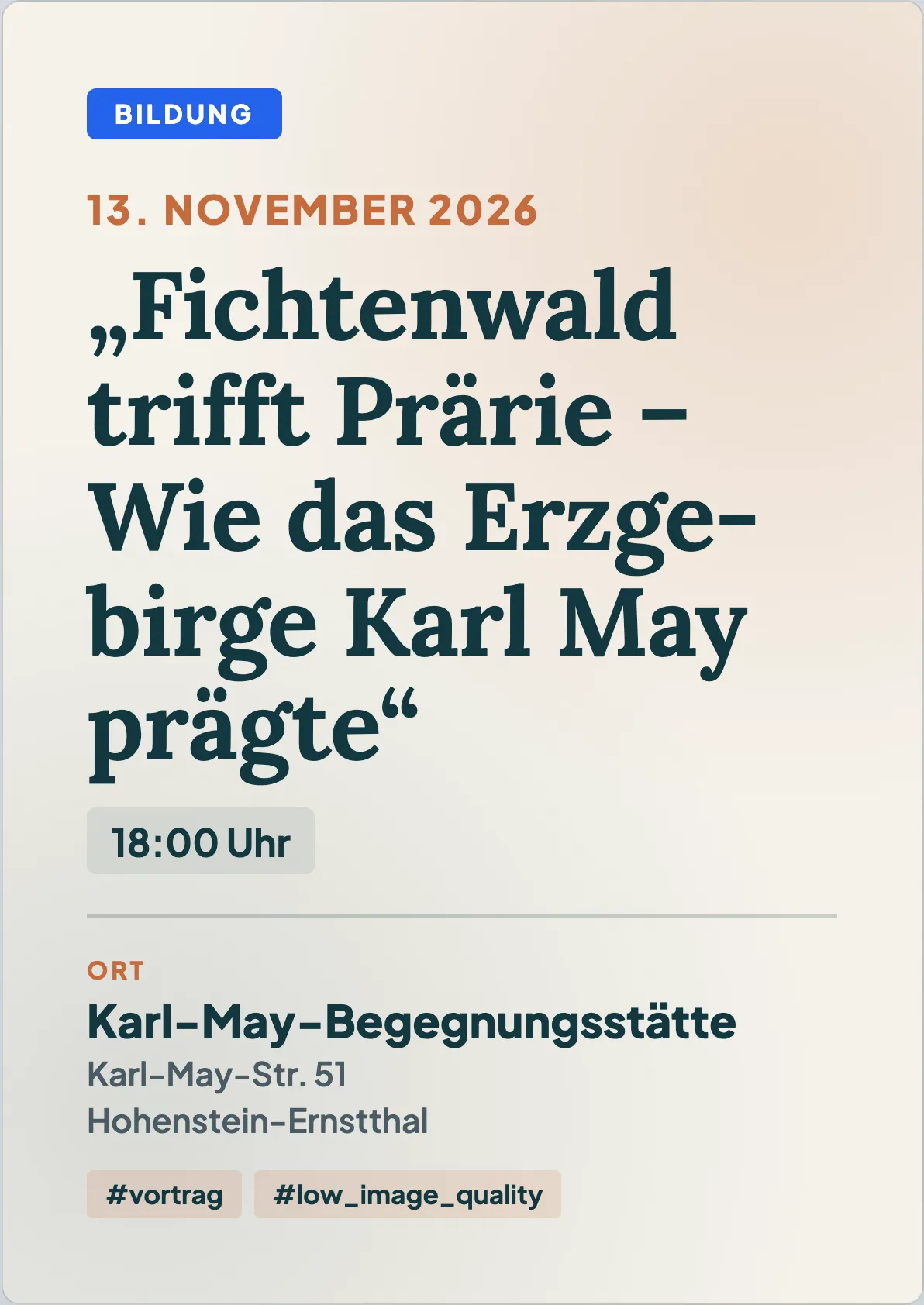 Veranstaltungsflyer