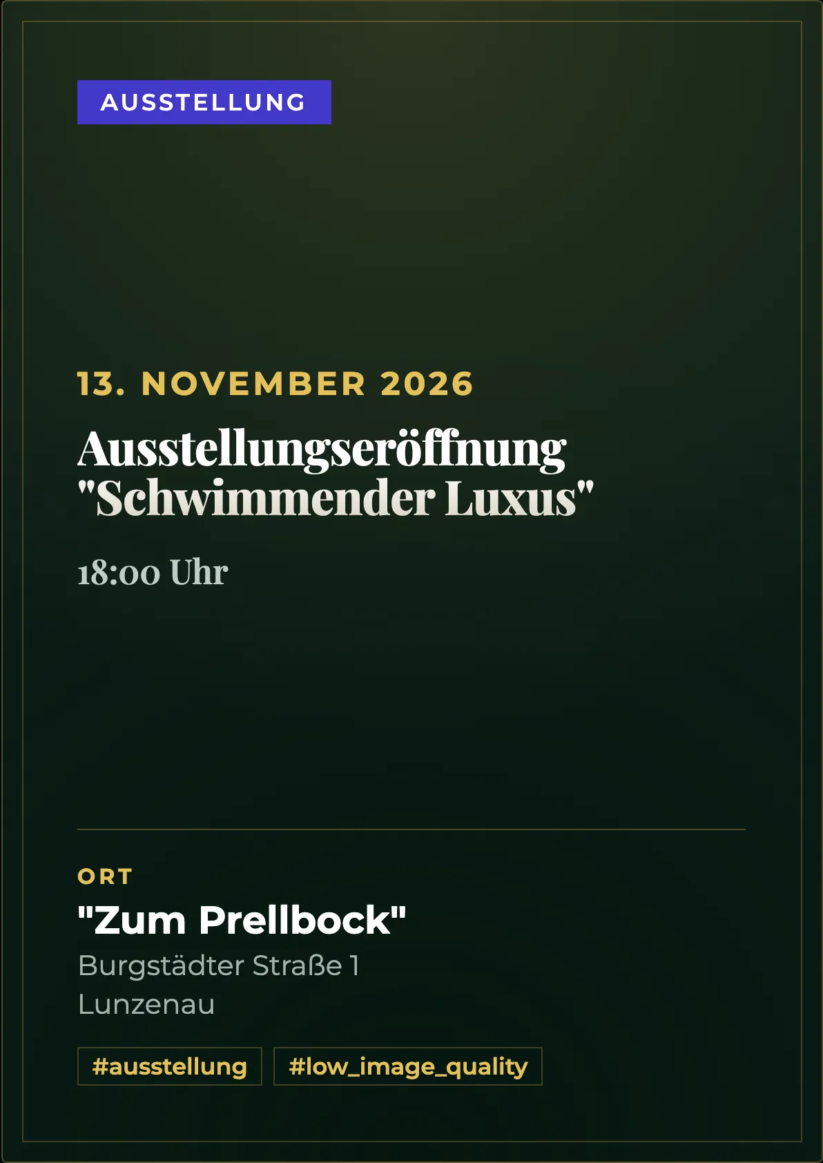 Veranstaltungsflyer