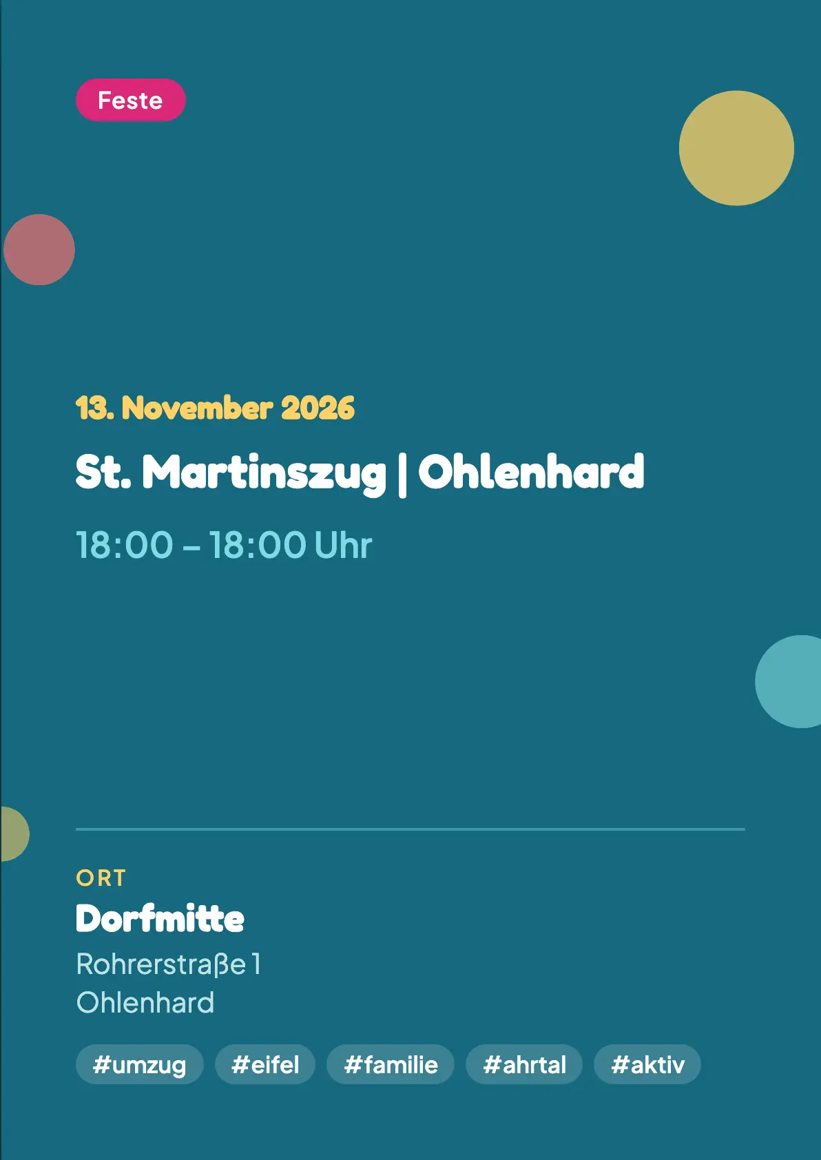 Veranstaltungsflyer