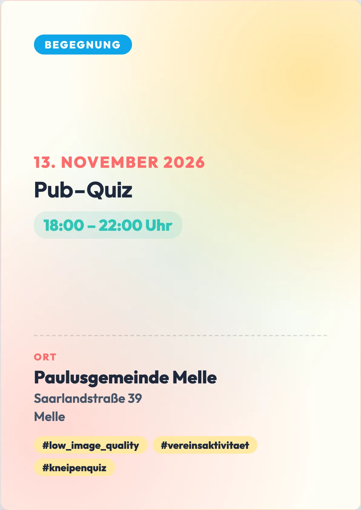 Veranstaltungsflyer