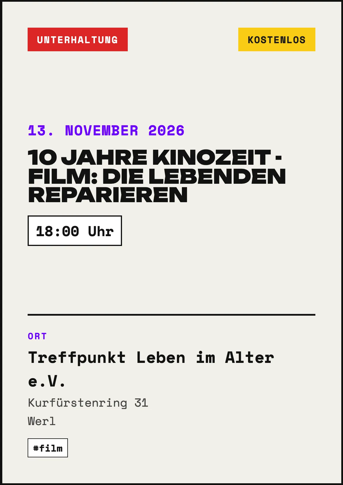 Veranstaltungsflyer