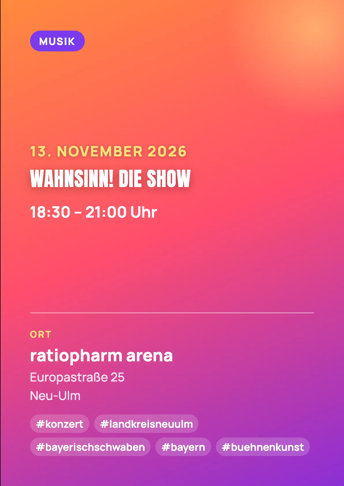 Veranstaltungsflyer