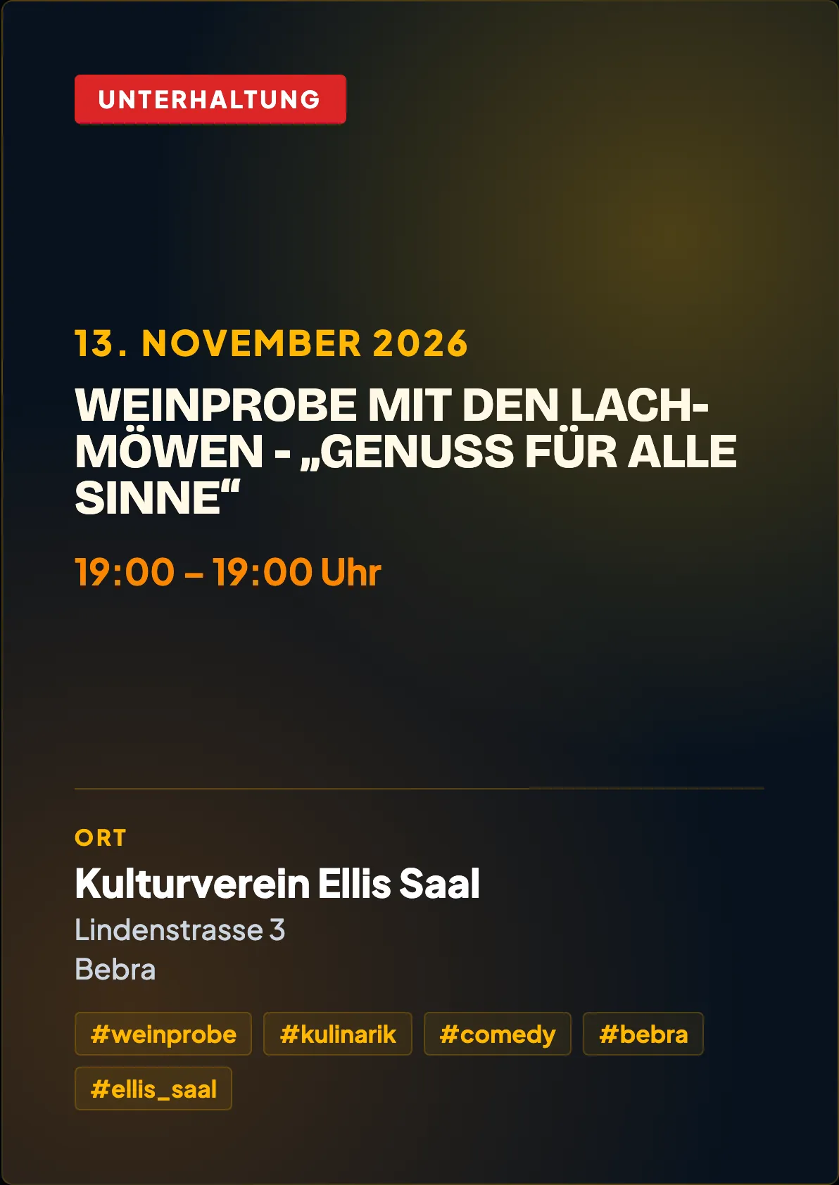 Veranstaltungsflyer