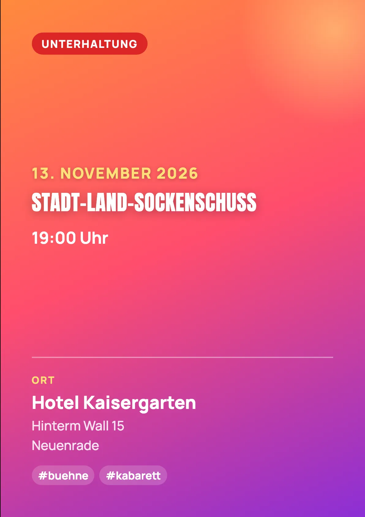 Veranstaltungsflyer