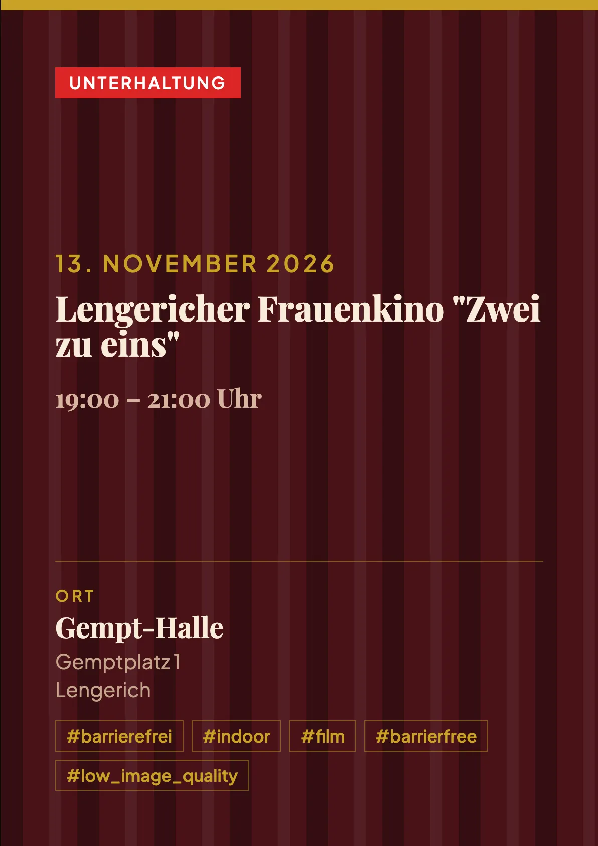 Veranstaltungsflyer