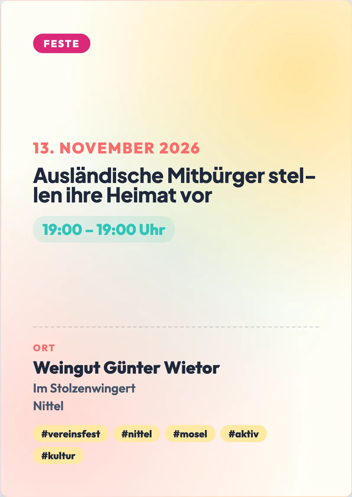 Veranstaltungsflyer