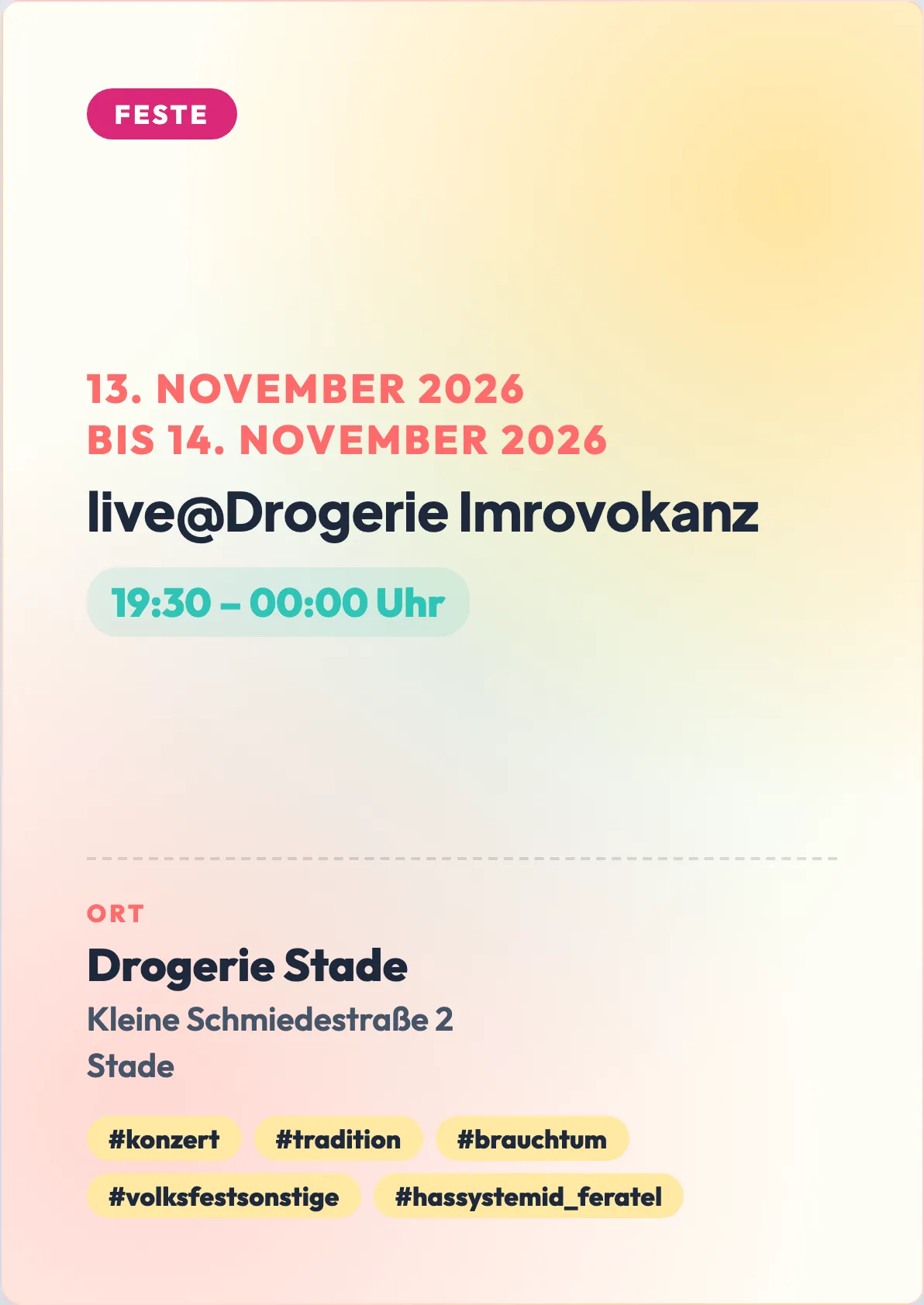 Veranstaltungsflyer