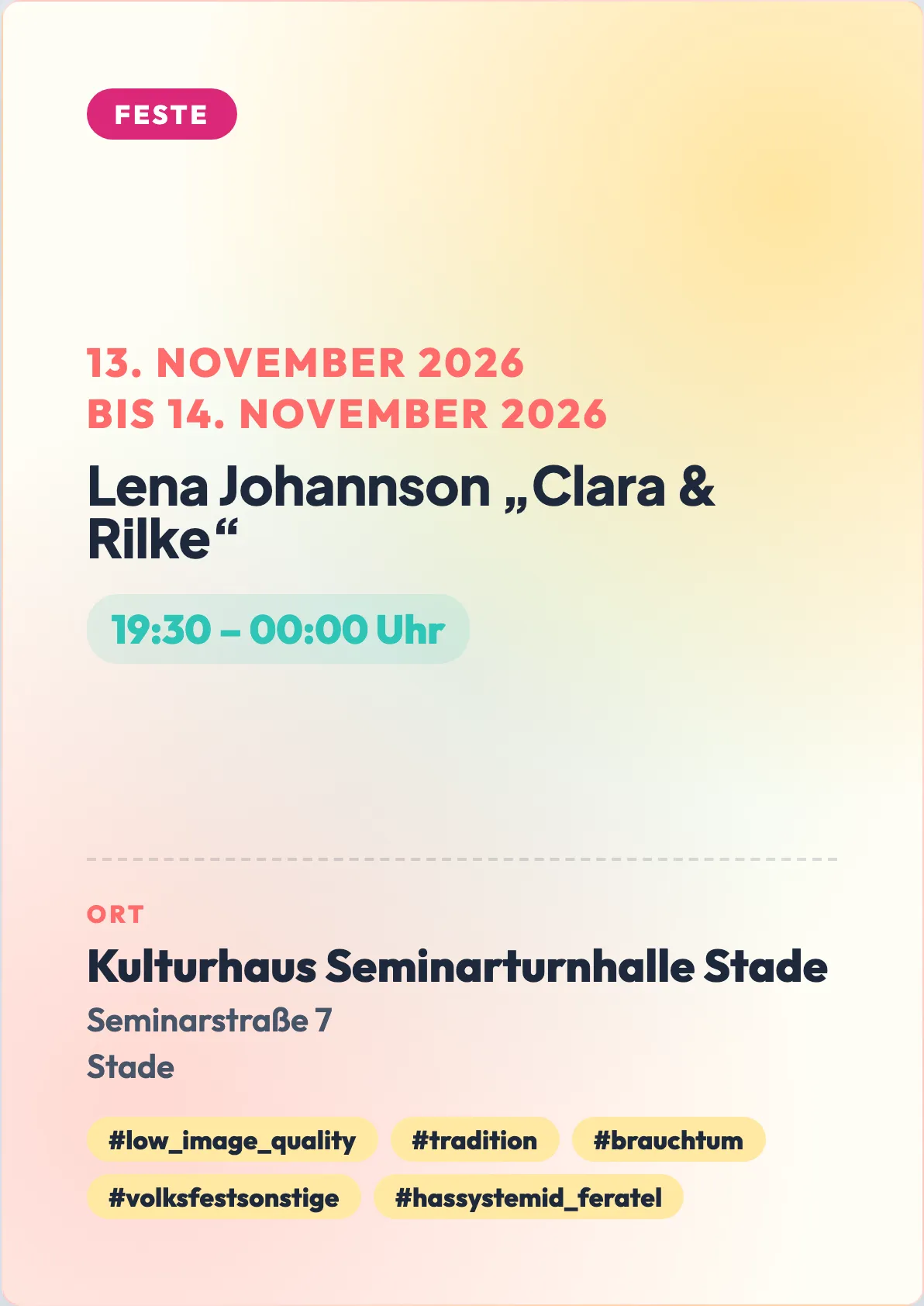 Veranstaltungsflyer