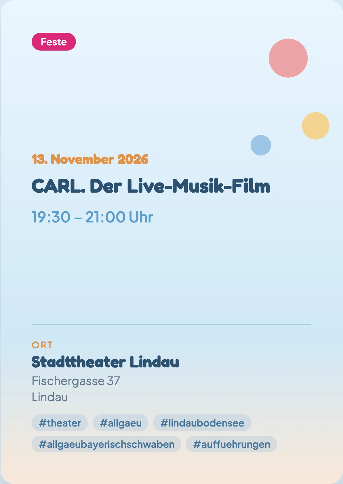 Veranstaltungsflyer