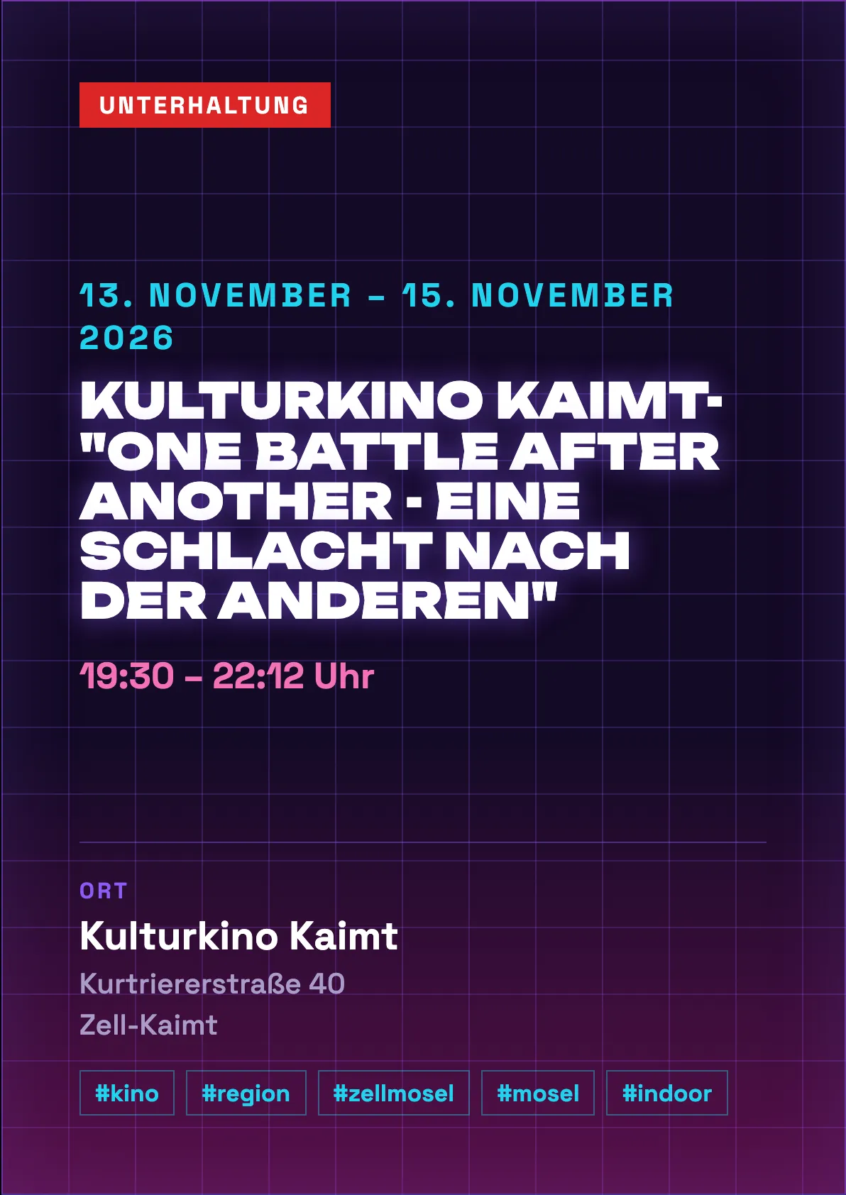 Veranstaltungsflyer