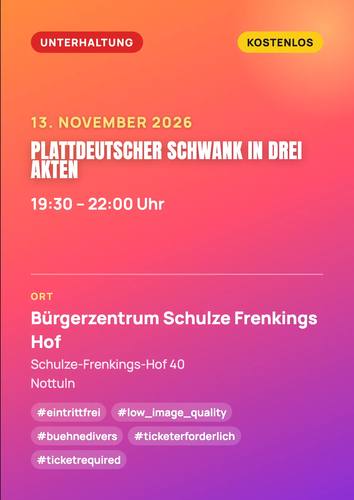 Veranstaltungsflyer