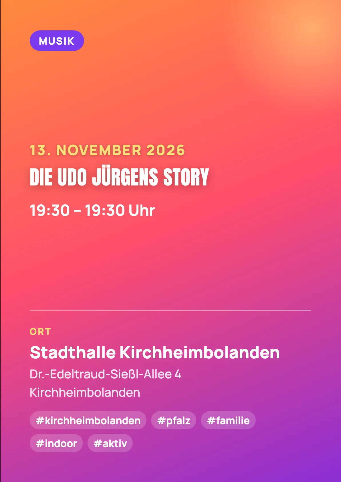 Veranstaltungsflyer