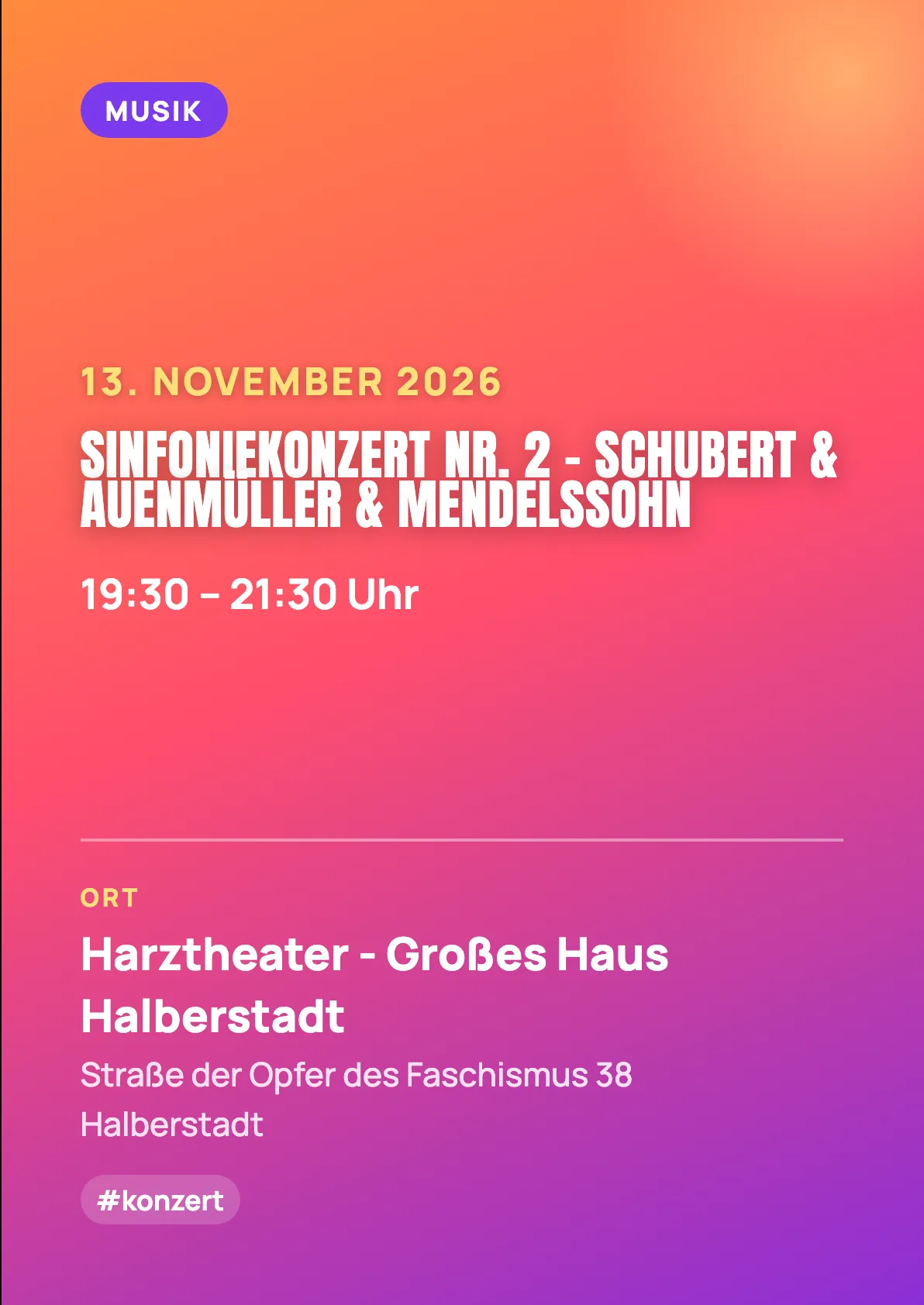 Veranstaltungsflyer