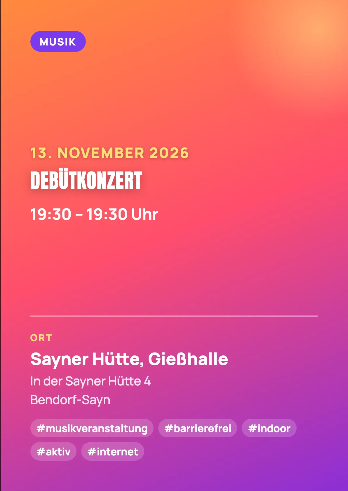Veranstaltungsflyer