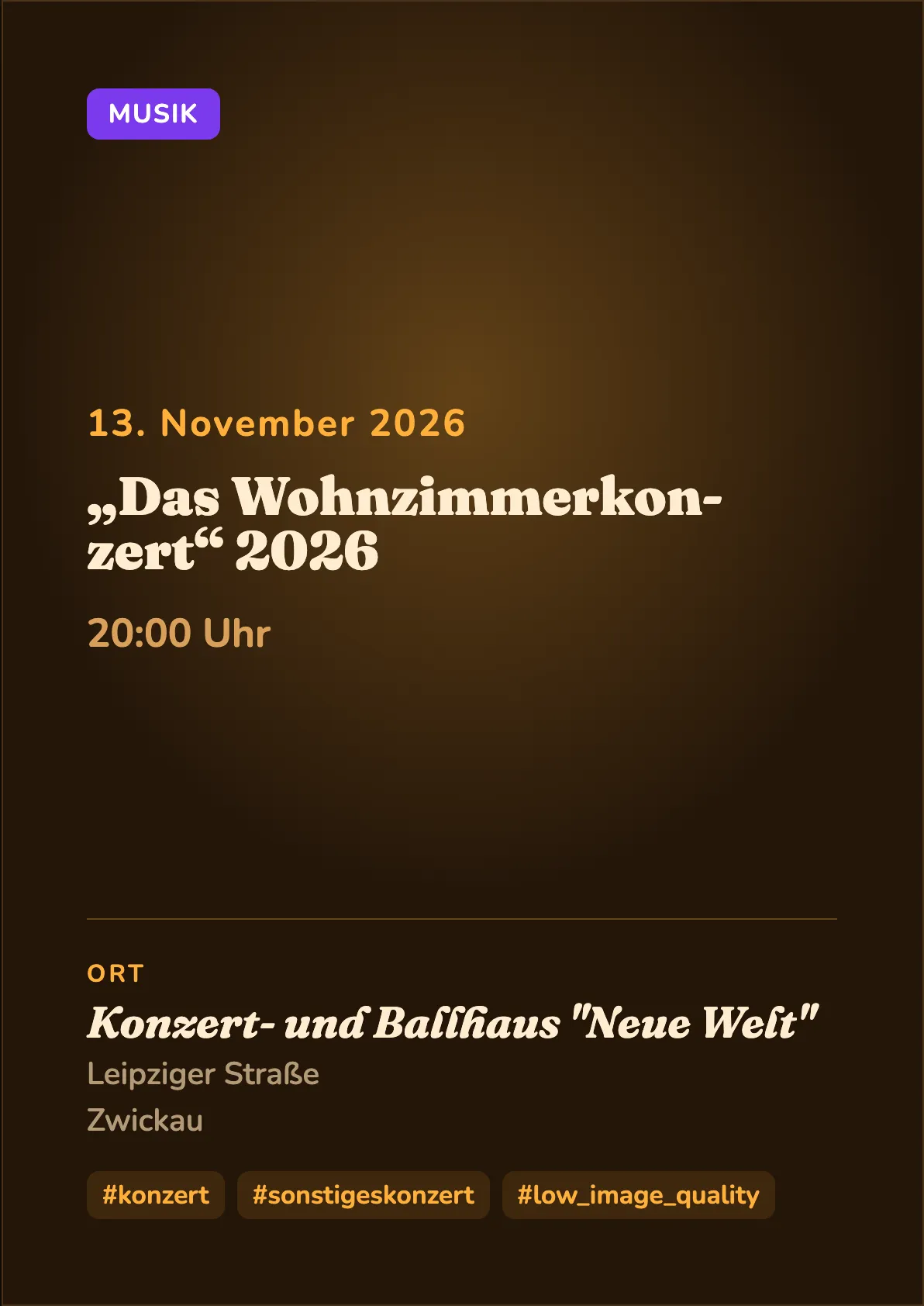 Veranstaltungsflyer
