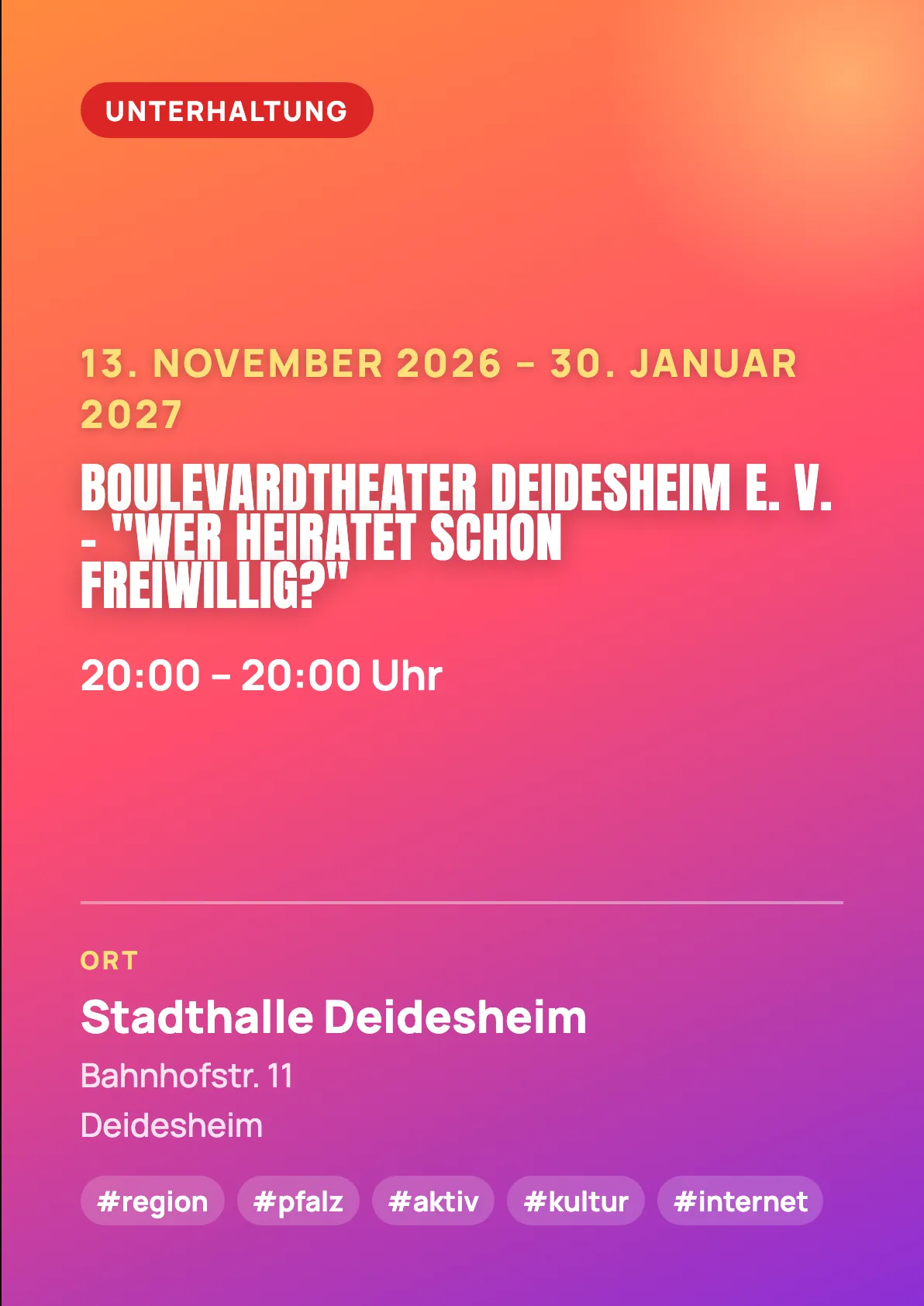 Veranstaltungsflyer