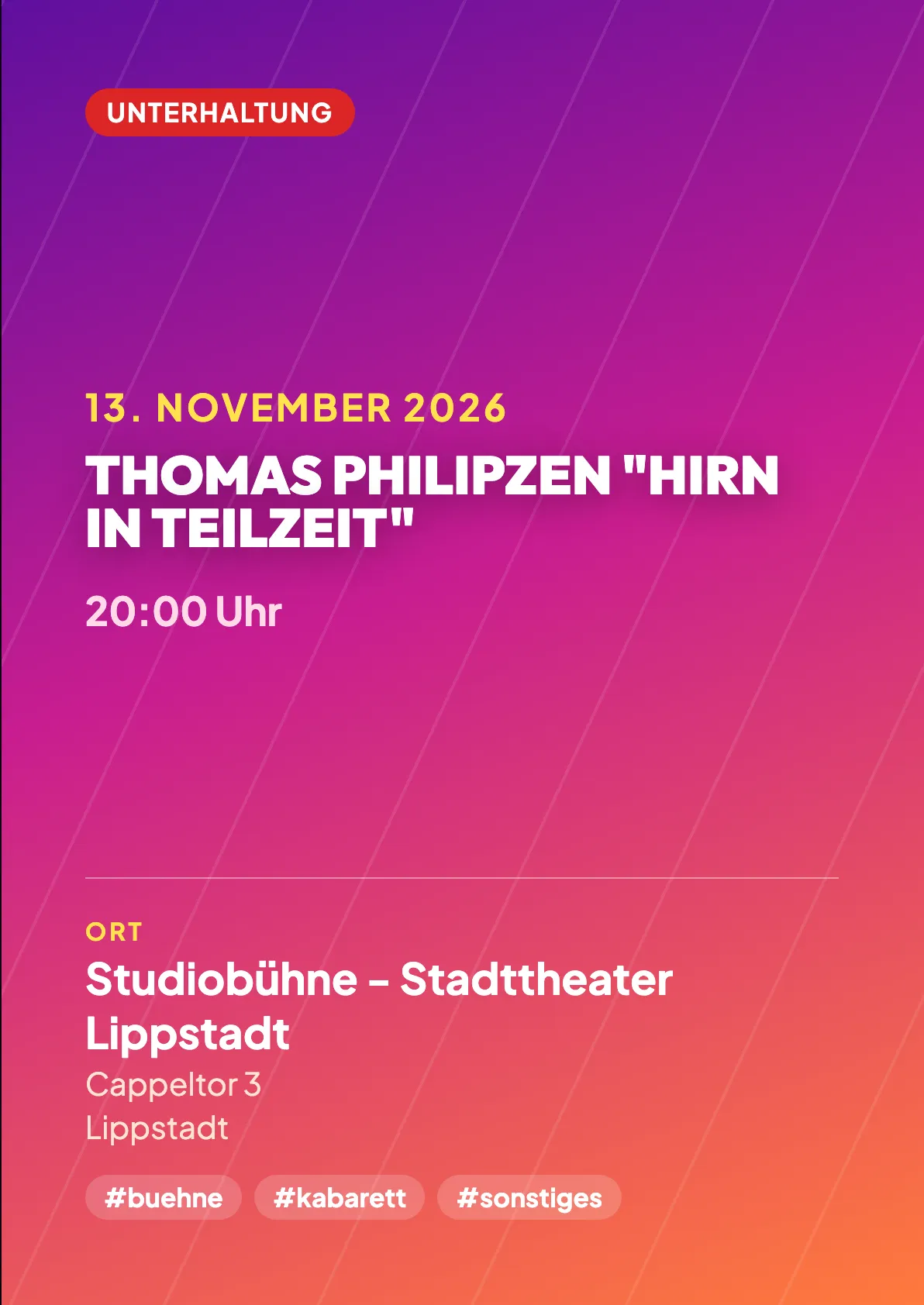 Veranstaltungsflyer