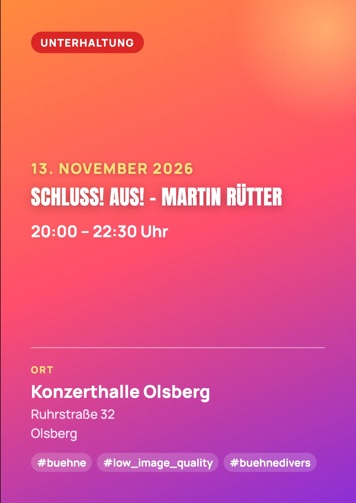 Veranstaltungsflyer