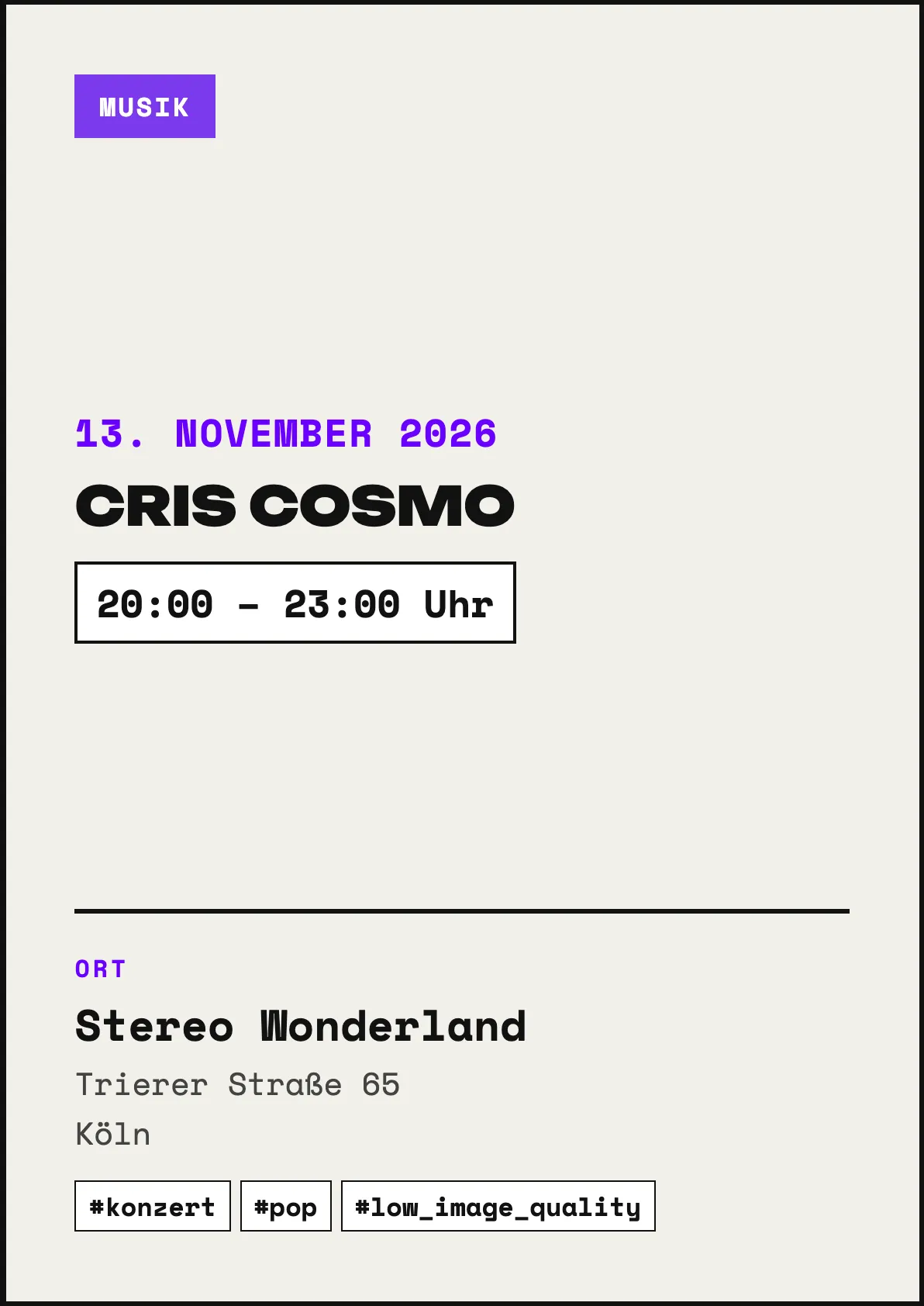 Veranstaltungsflyer