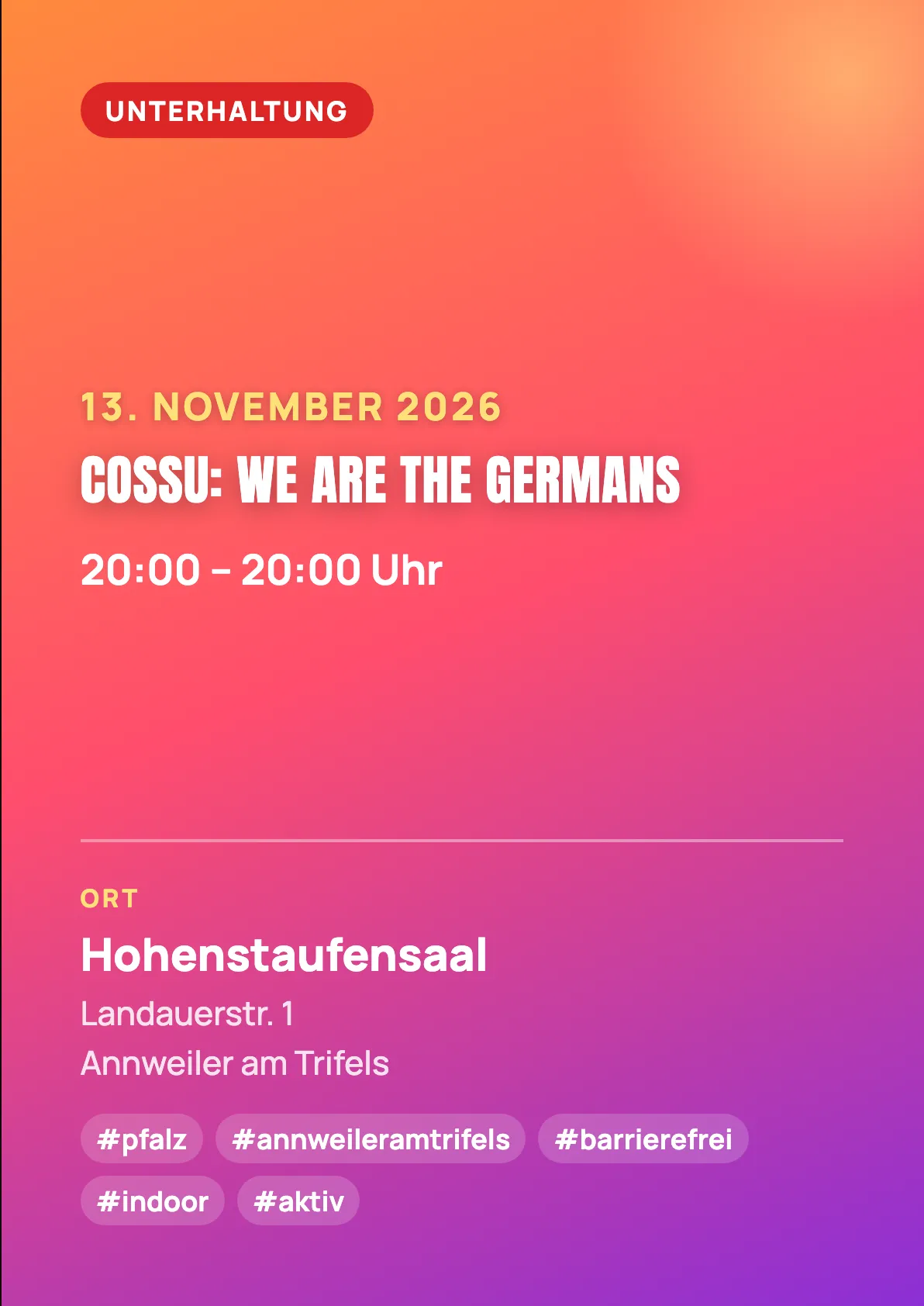 Veranstaltungsflyer