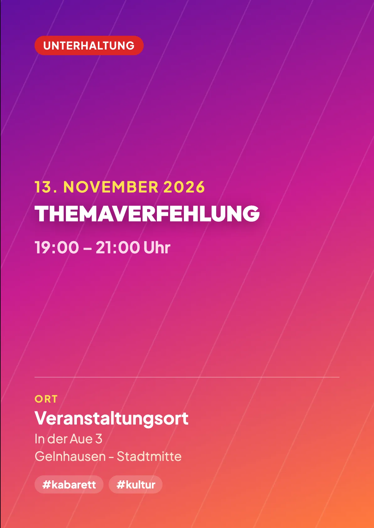 Veranstaltungsflyer