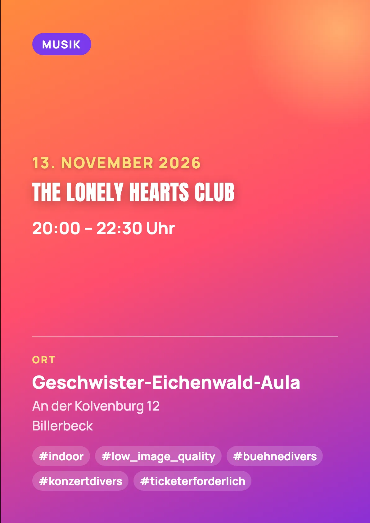 Veranstaltungsflyer