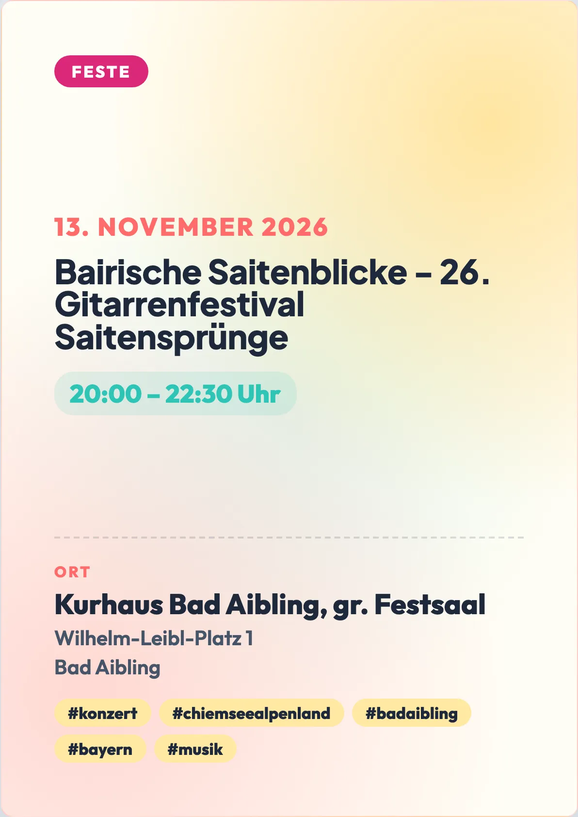 Veranstaltungsflyer