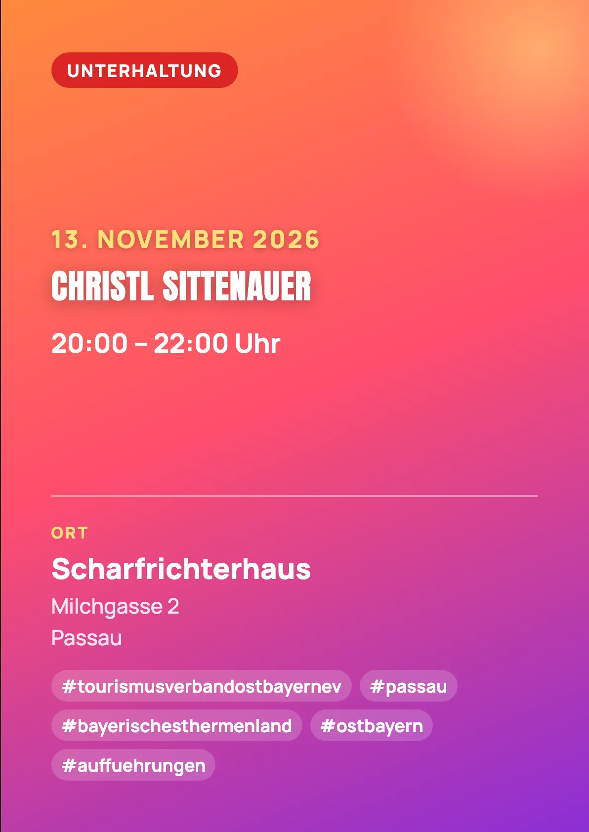 Veranstaltungsflyer