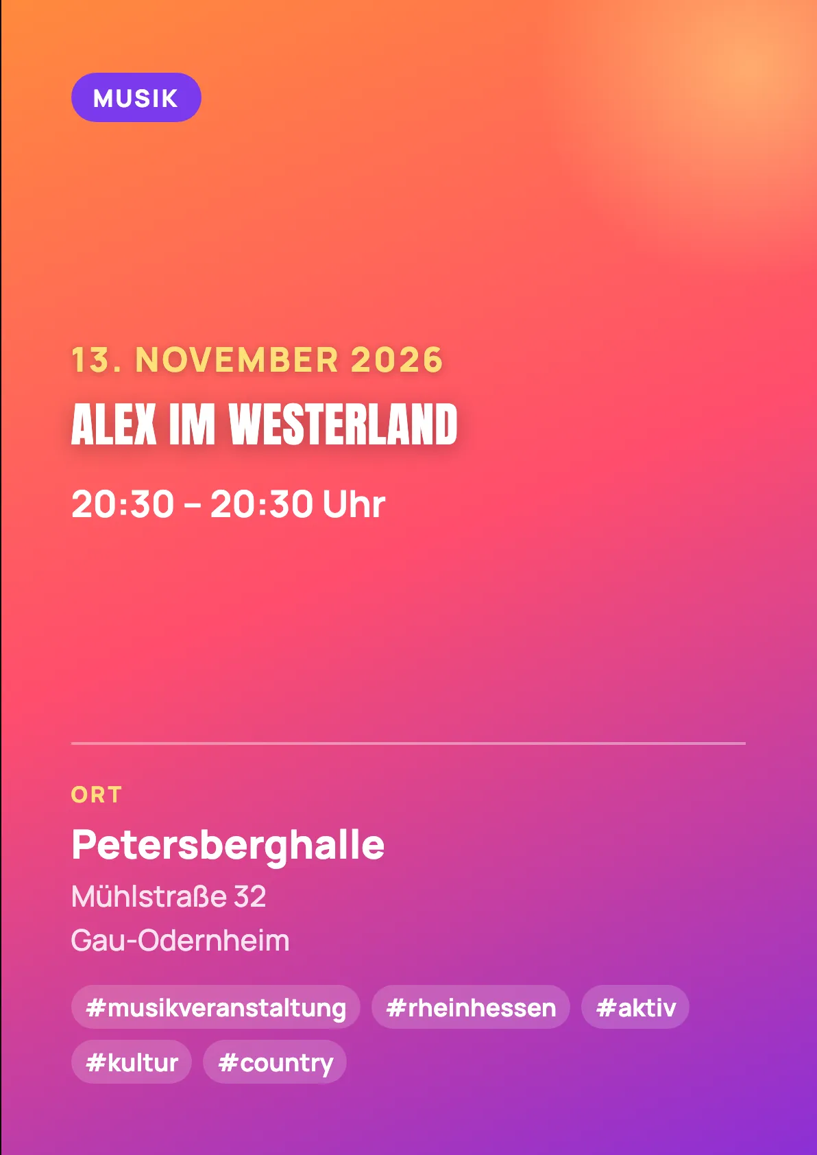 Veranstaltungsflyer
