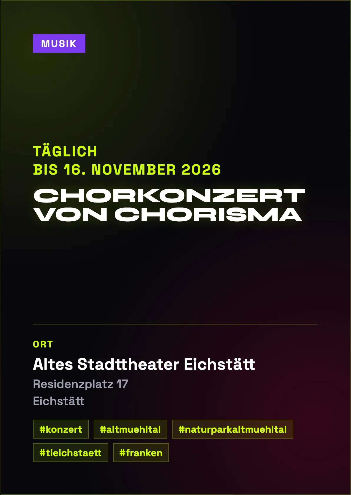 Veranstaltungsflyer