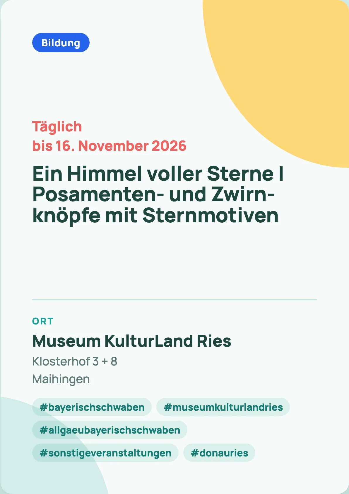 Veranstaltungsflyer
