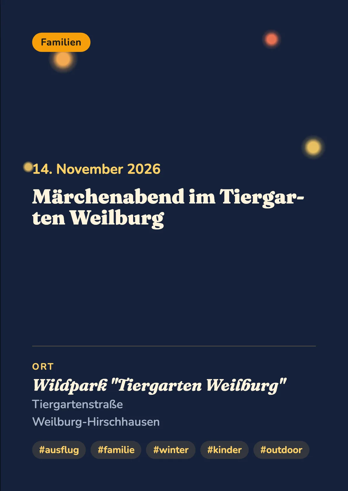 Veranstaltungsflyer