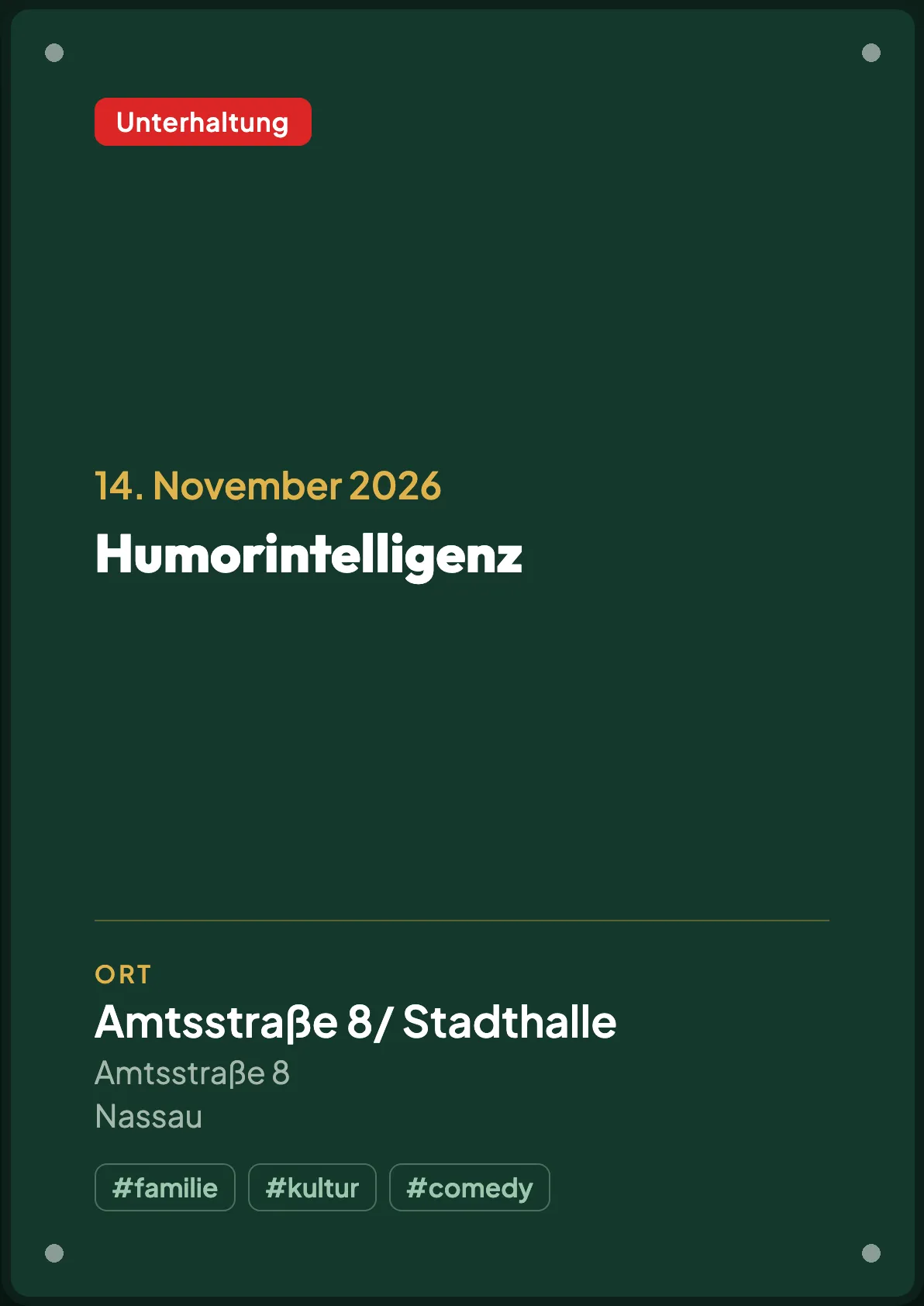 Veranstaltungsflyer
