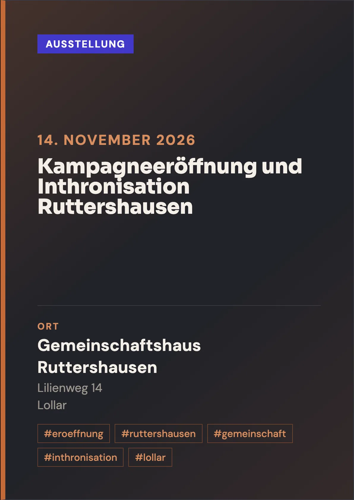 Veranstaltungsflyer