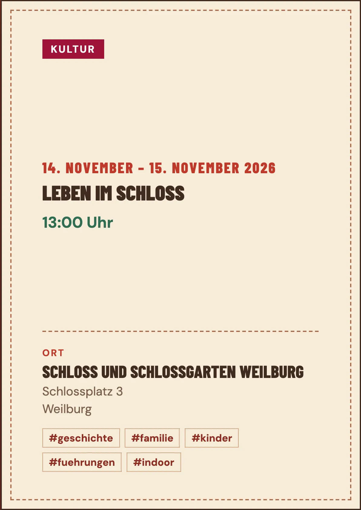 Veranstaltungsflyer