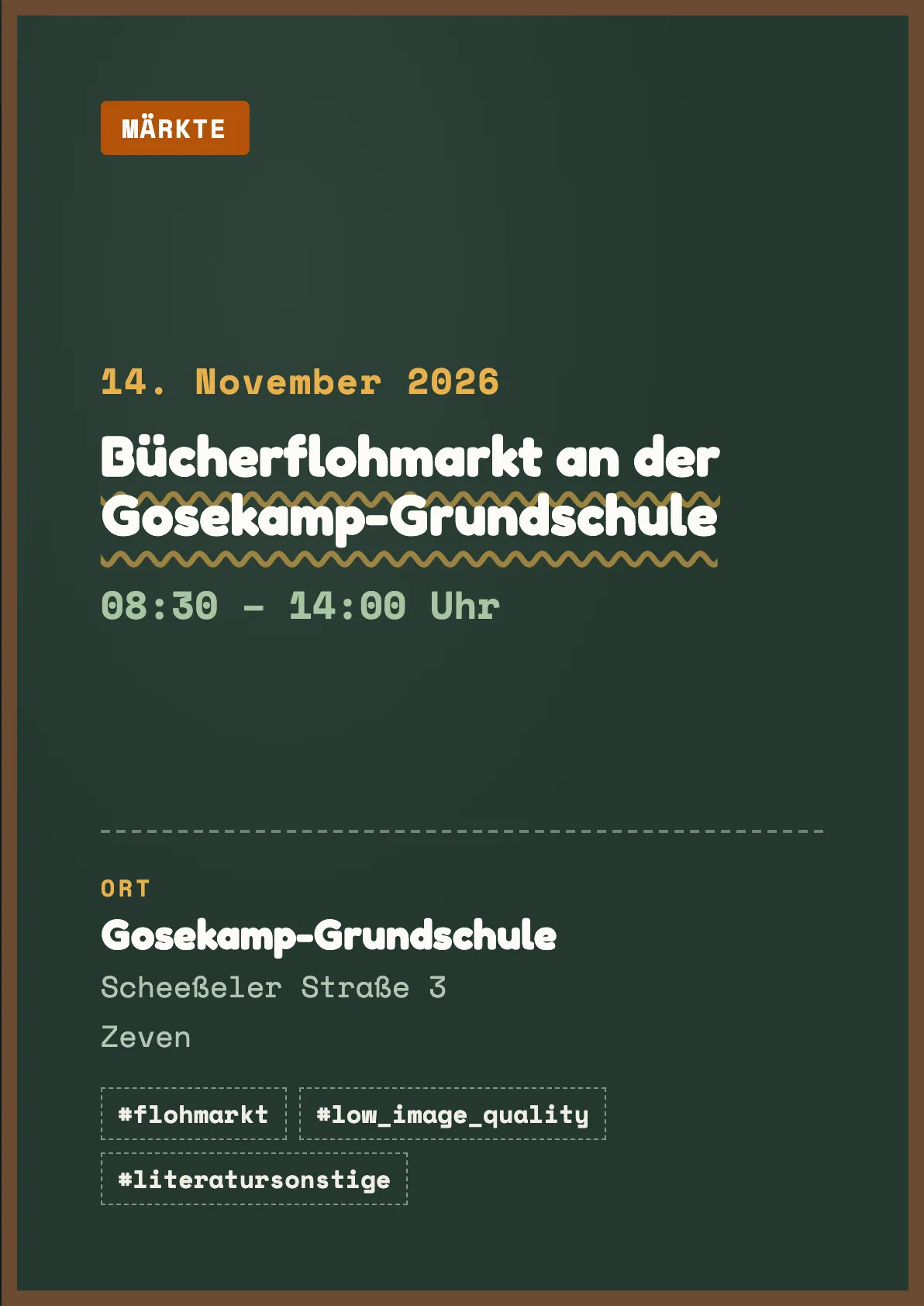 Veranstaltungsflyer