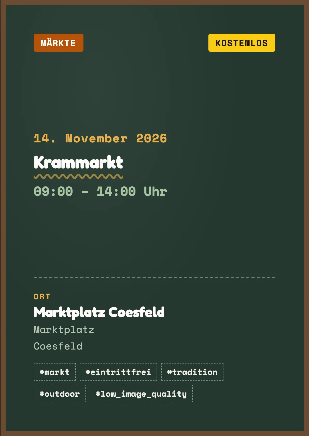 Veranstaltungsflyer