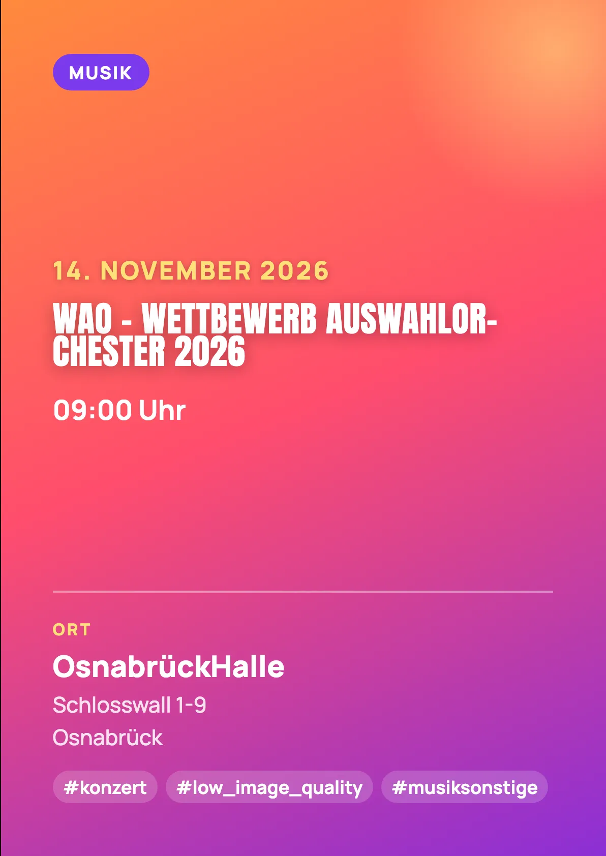 Veranstaltungsflyer
