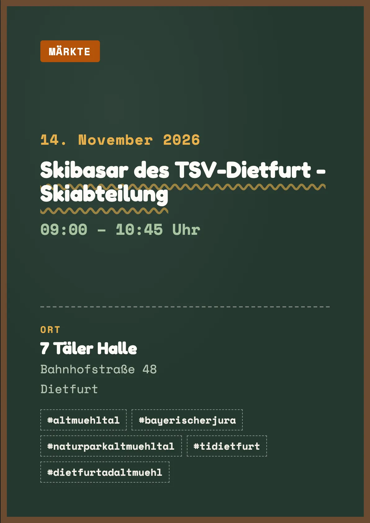Veranstaltungsflyer