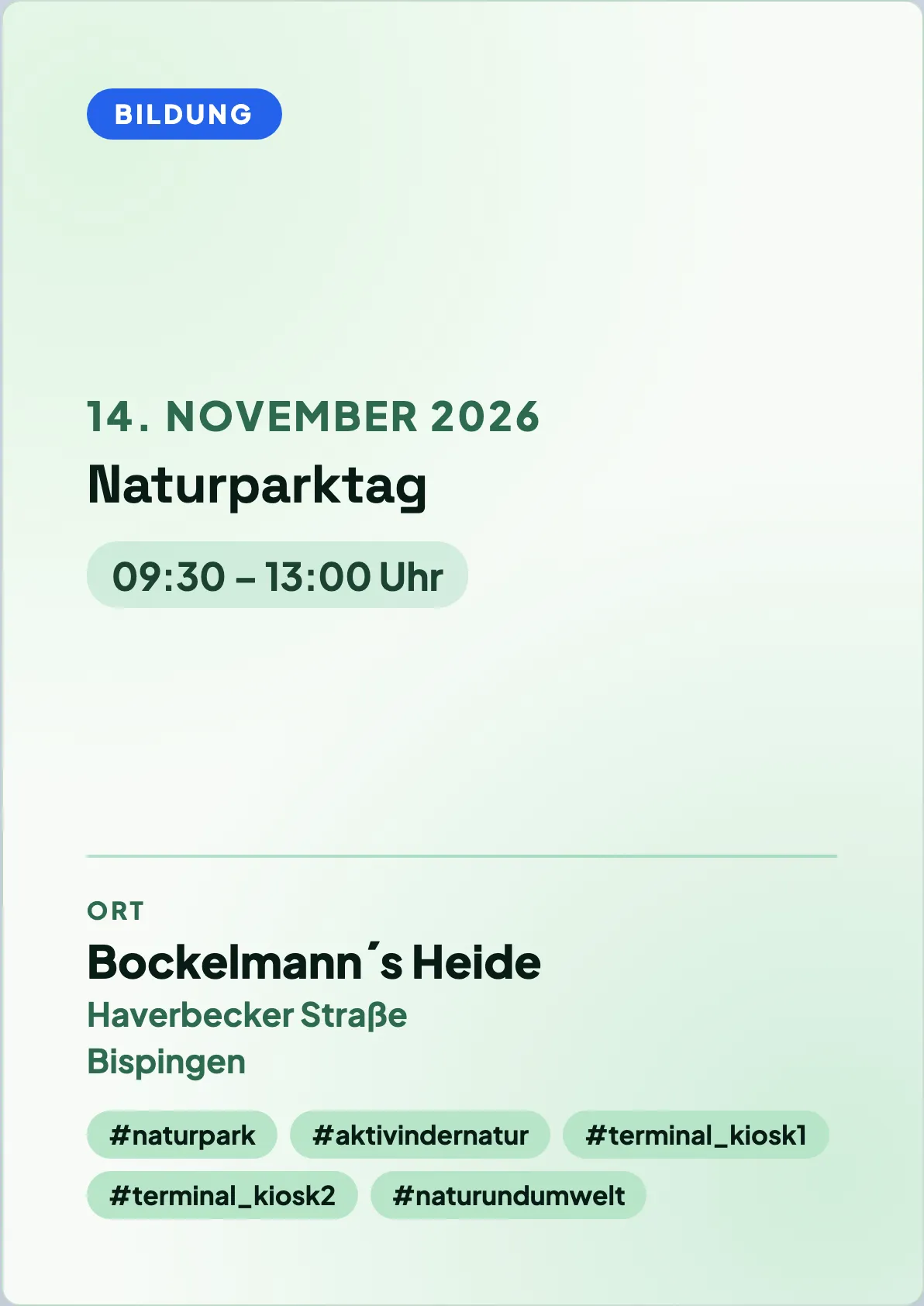 Veranstaltungsflyer