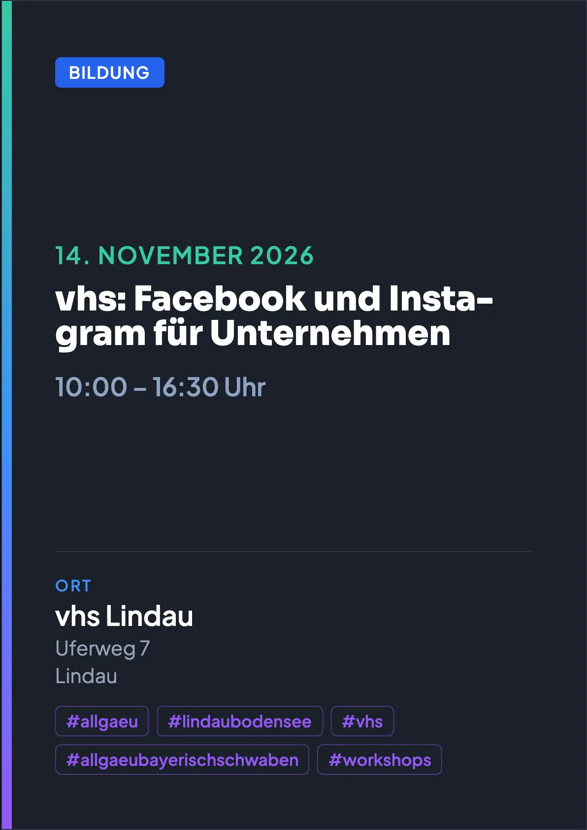 Veranstaltungsflyer