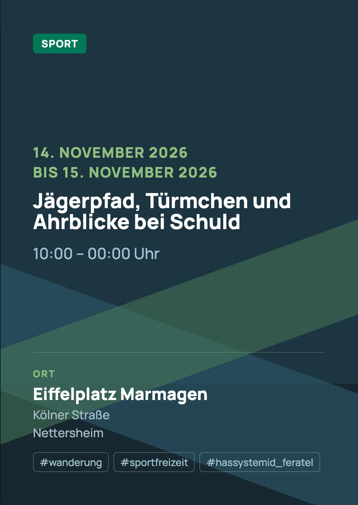 Veranstaltungsflyer