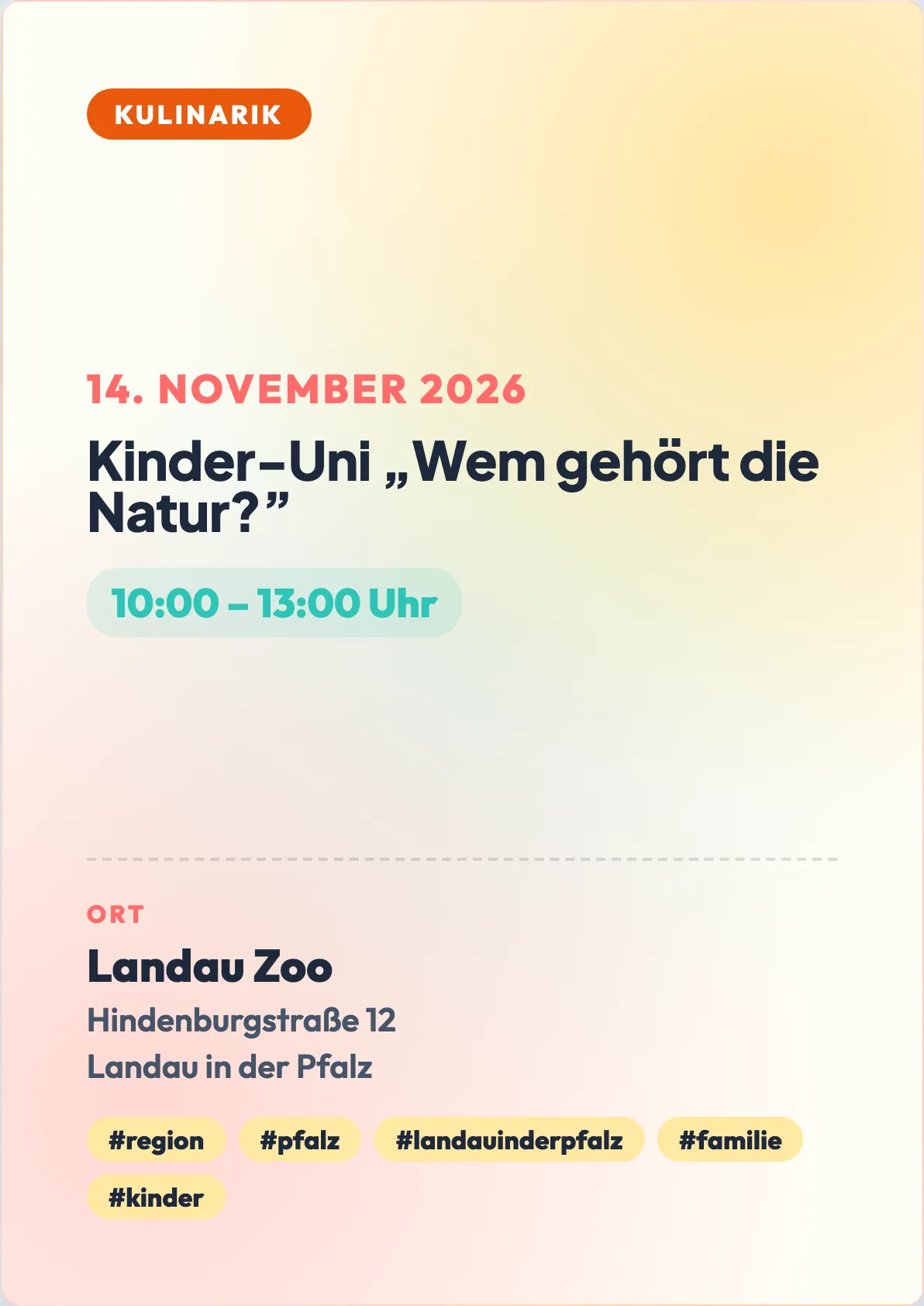 Veranstaltungsflyer