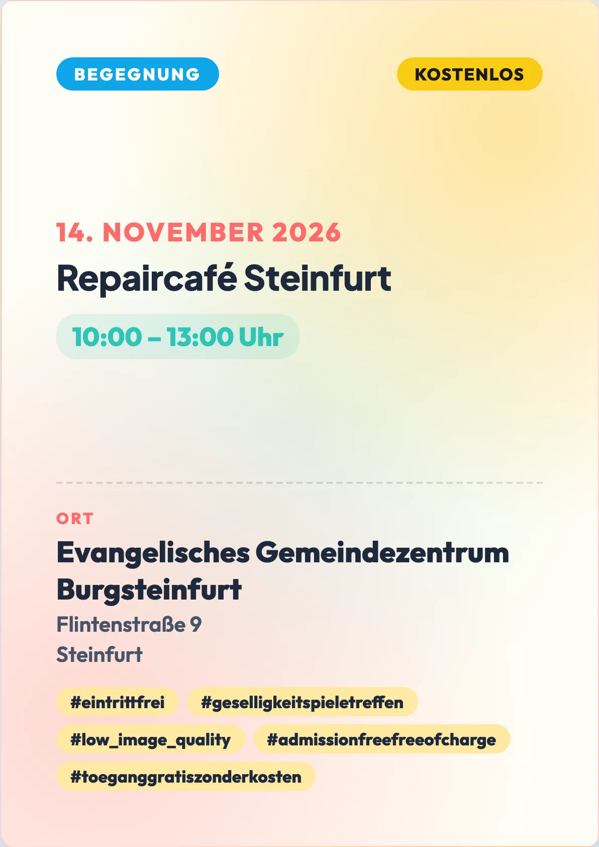 Veranstaltungsflyer