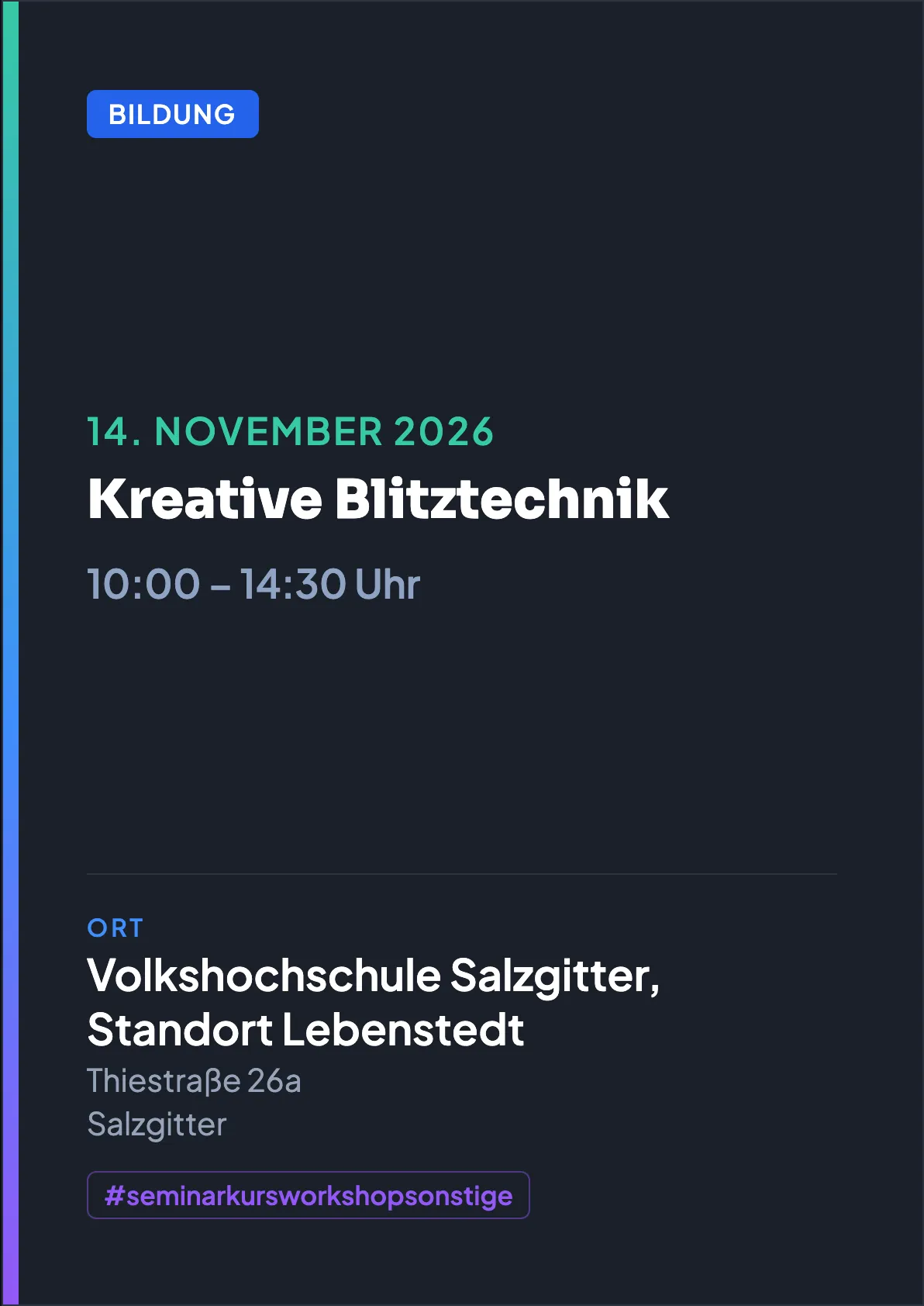 Veranstaltungsflyer