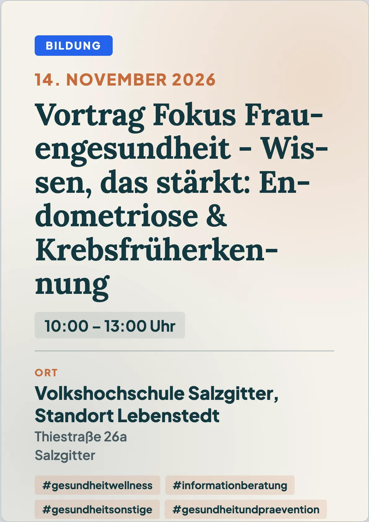 Veranstaltungsflyer