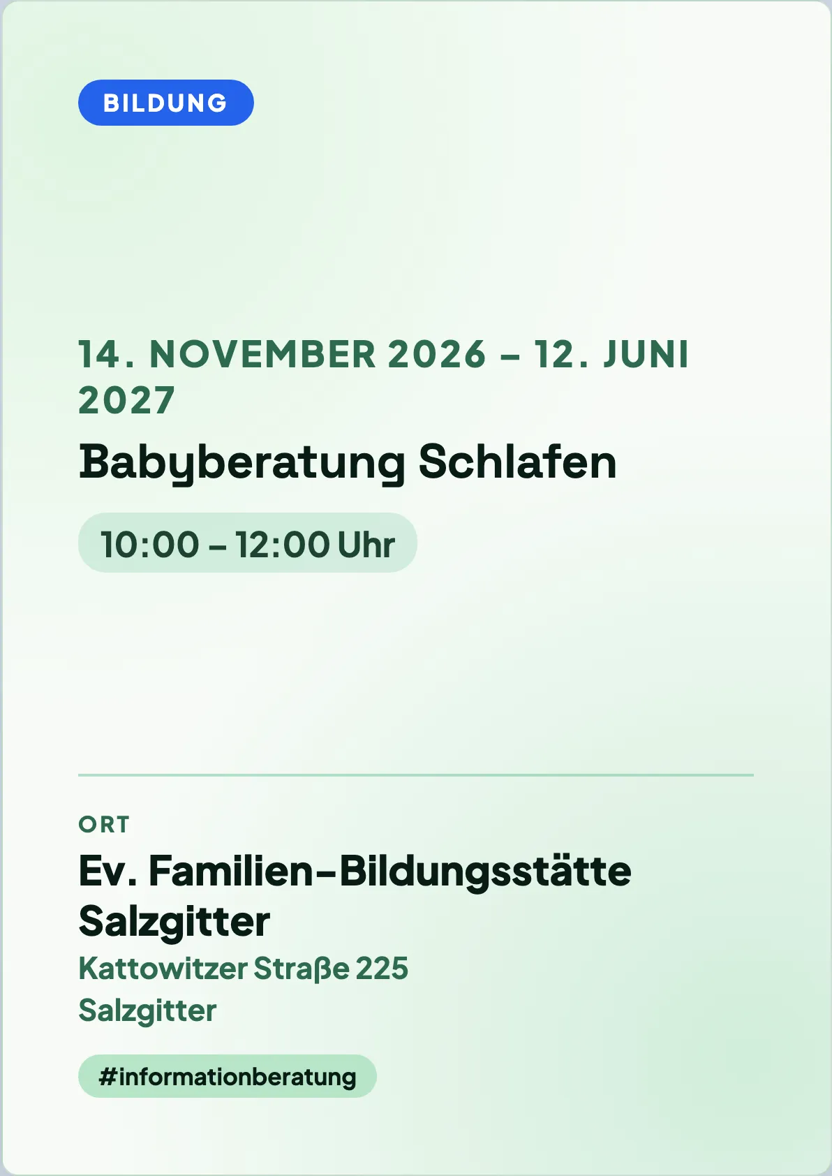 Veranstaltungsflyer