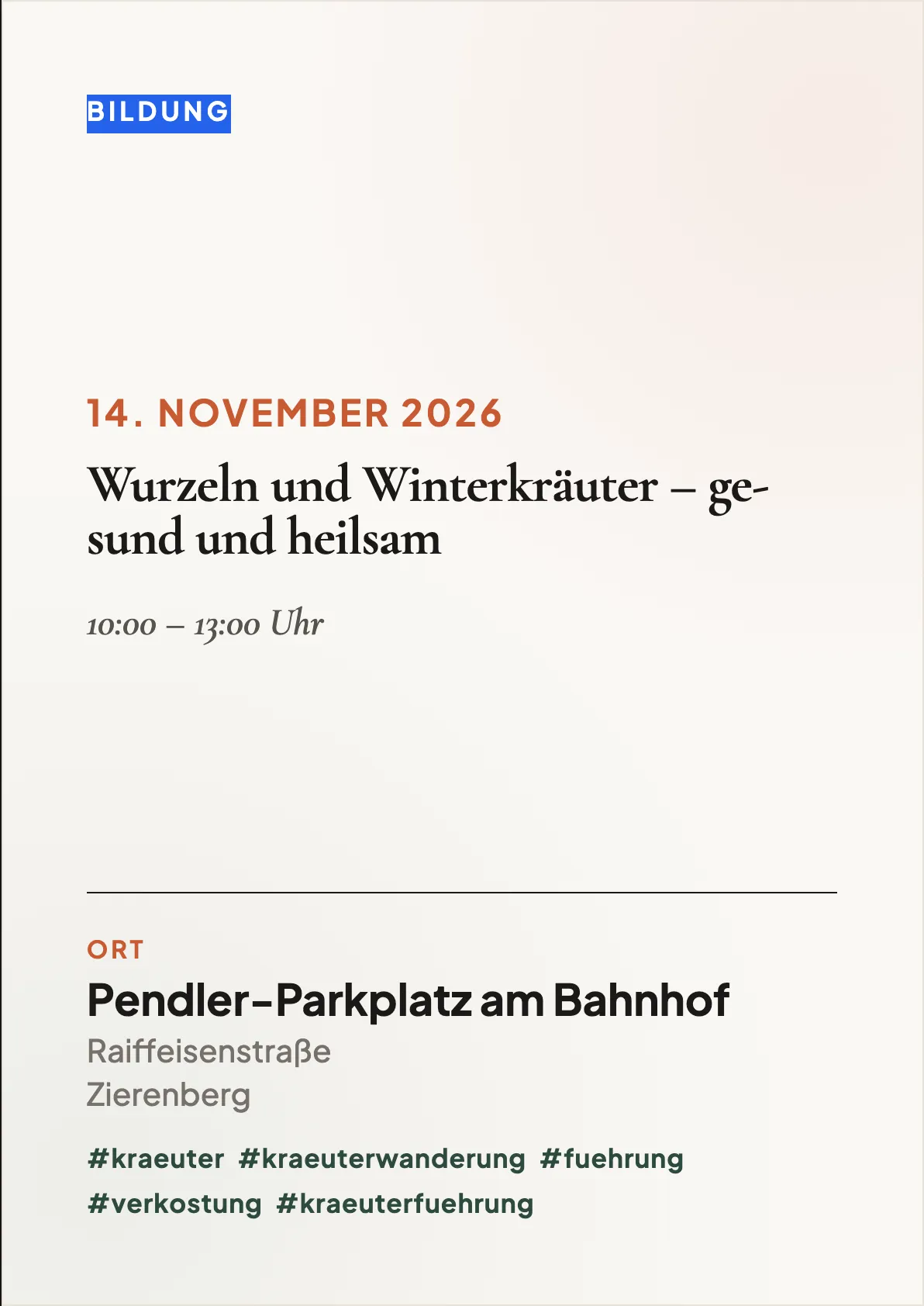 Veranstaltungsflyer