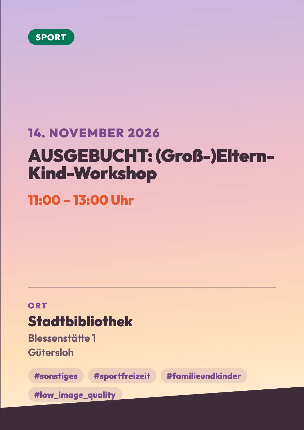 Veranstaltungsflyer